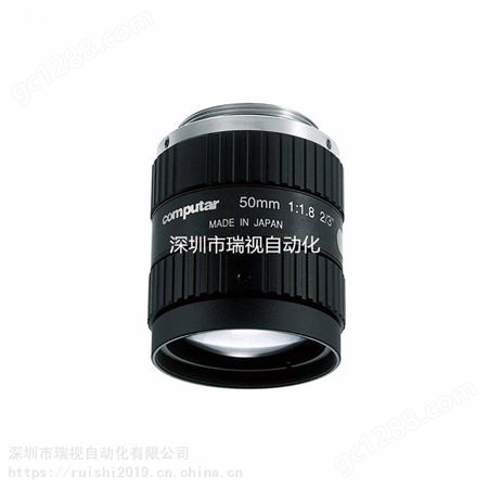 Computr镜头 M5018-MP2 百万像素镜头, 焦距50 mm, F值1.8,C接口