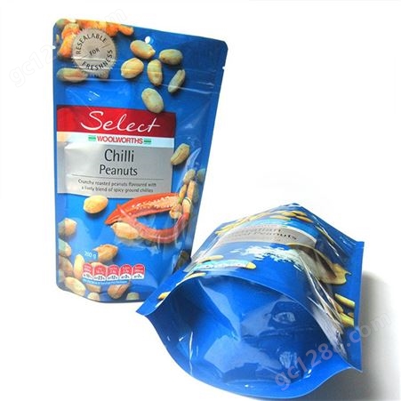 青岛包装袋 彩印自立塑料袋 开窗食品自立袋 多规格定制可印logo
