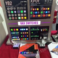 NKK开关，绿色LED按钮开关UB16KKW015F-FF 现货NKK总代理