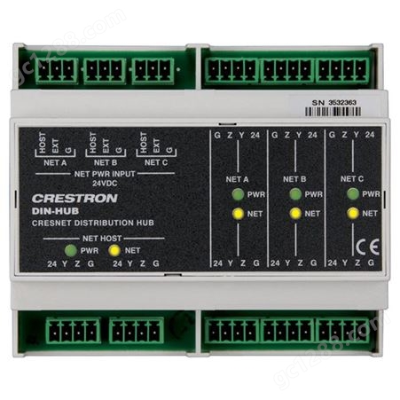 快思聪Crestron DIN-DALI-2智能调光模块 DALI调光 线性调光模块