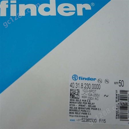 意大利FINDER功率继电器40.31.9.006.4000 1CO 10A直流6V