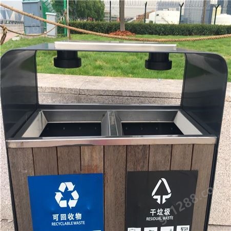 德萦垃圾桶满溢检测器安装在上海徐汇滨江