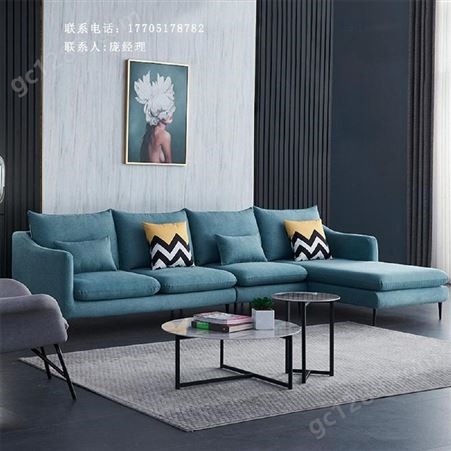 沙发 意式沙发可拆洗沙发简约现代乳胶L形组合家具SFXW868