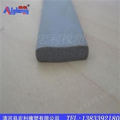 生产硅胶发泡密封条 耐高温硅胶海绵橡胶条 异形硅胶防撞胶条