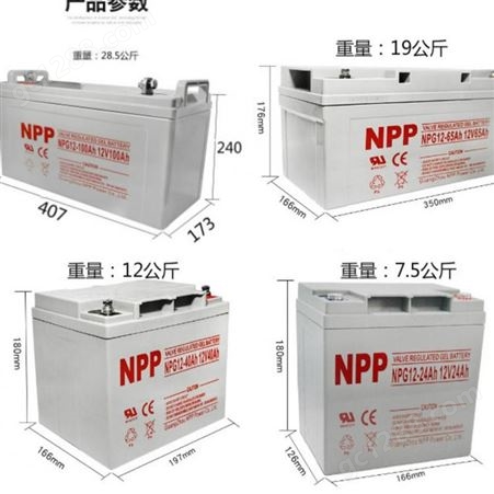 NPP电池12V /17AH/24AH/38AH/65AH/100AH/120AH/150AH/20