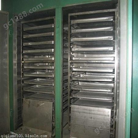 回收二手热风循环烘箱 96盘不锈钢烘箱 电气两用 两门四车烘箱