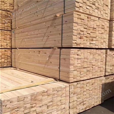 进口木方松木建筑木方价格实惠 4米5米建筑木方规格尺寸齐全_禄森木业