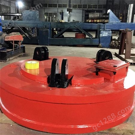 工业起重圆形电磁吸盘 废钢厂起重用1.5米5吨大吸力圆形电磁吸盘 中成