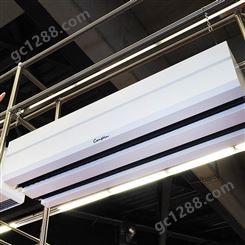 康平空调双出风明装顶吹式电热风幕 提供定制、安装、售后服务
