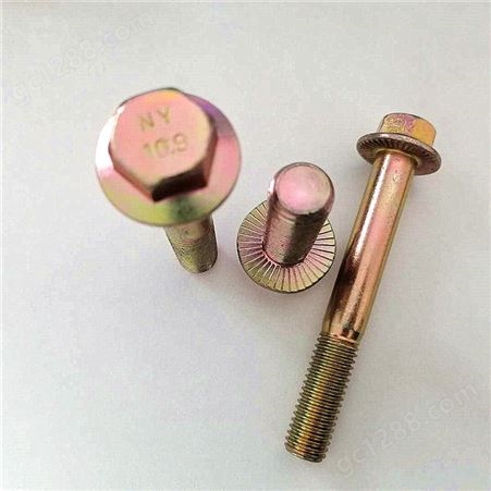 永年厂家法兰螺栓 外六角十字法兰螺栓 可带垫花齿防滑法兰面螺丝