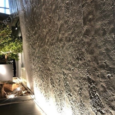 广州思马图超薄石材石皮背景墙大板水泥浇筑板柔韧轻薄施工方便设计师喜爱