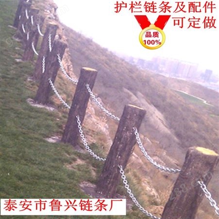 四川运河防护护栏铁链 线径14/16电泳圆环链条 施工方案