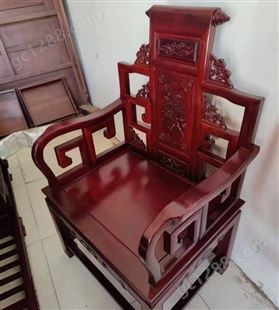 大红酸枝家具回收 老挝 柬埔寨酸枝 沙发 顶箱柜 皇宫椅 嘉宏阁