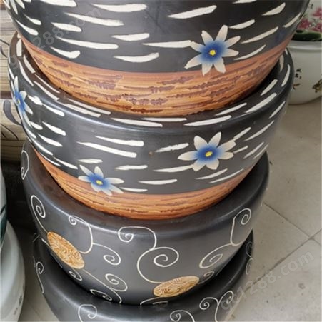 景德镇青花陶瓷风水缸 手绘风水陶瓷风水缸厂家 亮丽陶瓷