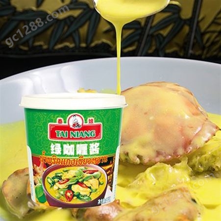 广东品牌复合调味料泰娘牌绿咖喱酱东南亚调味品批发