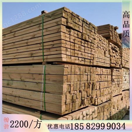 咸阳防腐木生产厂家 定制防腐木木屋 批发大方和圆柱