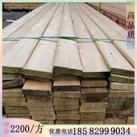 咸阳防腐木生产厂家 定制防腐木木屋 批发大方和圆柱