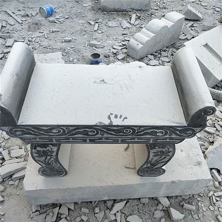 青石加工仿古供桌 定制石雕供奉上供石头桌子 石雕贡台