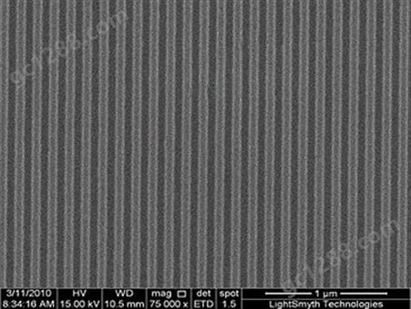 Lightsmyth纳米单晶硅衬底2D线性纳米棒光栅