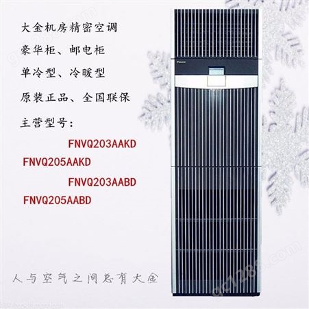 大金机房空调 豪华柜机FNVQ205AAKD 冷暖变频12.5KW 5匹 机房专用空调