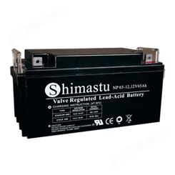 Shimastu蓄电池NP65-12 12V65AH 船舶 电源设备蓄电池