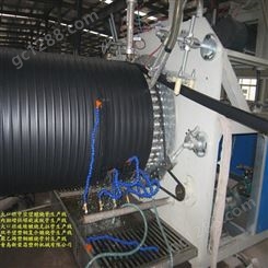 HDPE大口径中空壁缠绕管机器、PE内肋增强螺旋波纹管机组、大口径钢塑缠绕管设备厂家