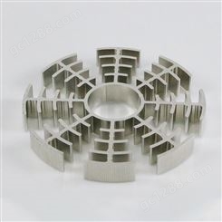 感钊工业铝型材厂家 梳齿散热器切割 铝型材散热器 开模定制