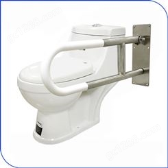 卫生间不锈钢PU安全防滑马桶扶手浴室老人残疾人无障碍坐便器扶手