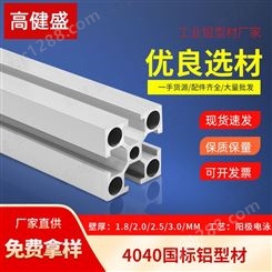 4040铝型材工业铝型材批发壁厚0.8mm起种类全