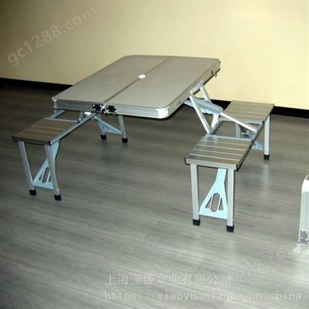 铝合金折叠桌椅 户外休闲折叠连体桌椅 折叠桌椅批发定制厂家
