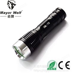 mayor wolf 厂家批发 26650强光手电筒 户外远射防水充电手电筒-广东狼眼照明
