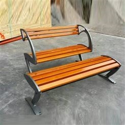 按需定制 休闲双人座椅 社区庭院小区休闲铁艺长排椅 休闲长条凳 支持定制
