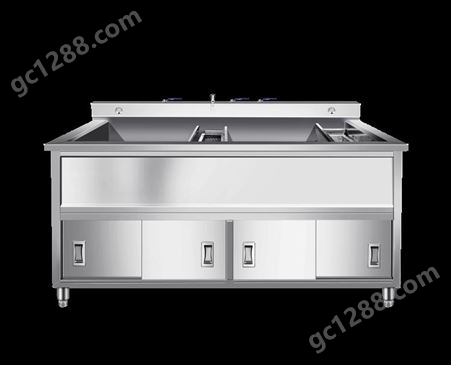 亿水洗菜机 QXS2020双缸洗菜机-设备性能稳定 广东洗菜机