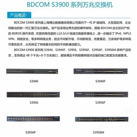 博达 BDCOM S3956 千兆交换机