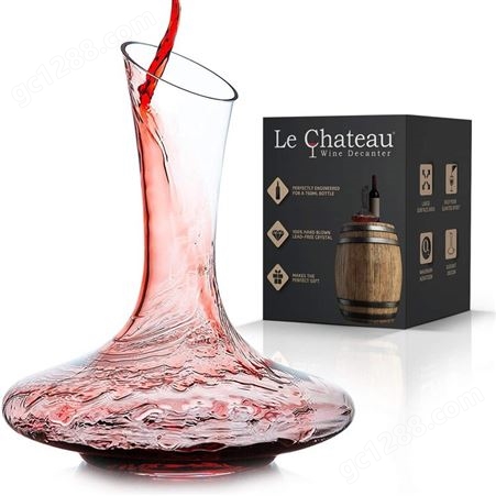 玻璃醒酒器  创意玻璃红酒器  洋酒瓶  吹制玻璃瓶  异形工艺酒瓶