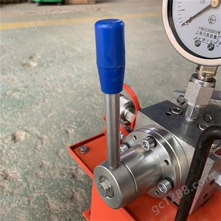 星科定制小型液压手动泵 单缸手动试压泵 便携式超高压手动泵