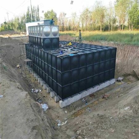 地埋式方形不锈钢水箱 热镀锌焊接式双层保温箱