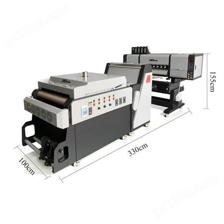 KY3302酷印全自动白墨烫画机 免切割 免描边自动抖粉烘干一体机供应