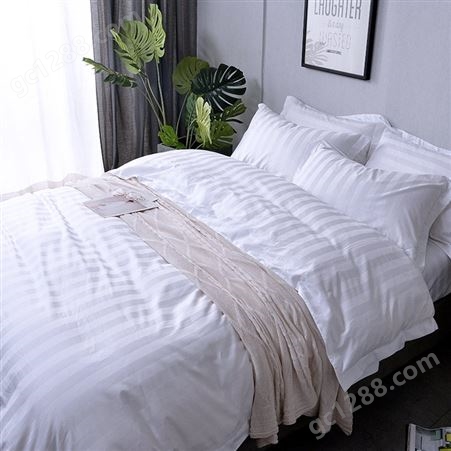 酒店宾馆床上用品 40支优质棉四件套全棉床单被套枕套