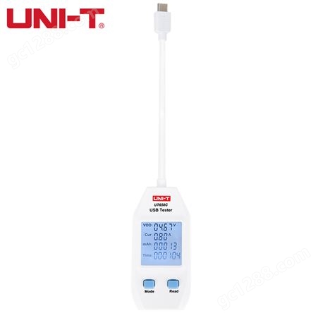优利德（UNI-T）UT658C USB测试仪手机平板电脑充电端口检测仪充电电压电流容量测量Type C 4-24VDC
