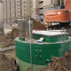川胜地埋式雨水收集处理设备玻璃钢污水智能提升预制泵站玻璃钢泵站厂家