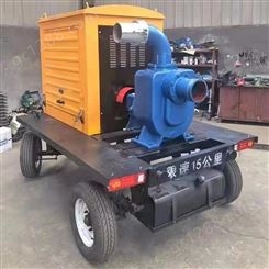 晟宏动力 800立方大流量防汛抗旱排涝移动泵车  自吸柴油机水泵机组