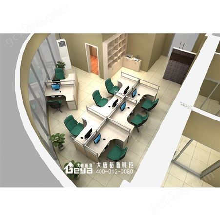 江苏办公家具员工办公室柜台桌椅设计制作厂家-南京大唐格雅