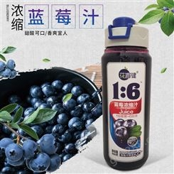 花青健蓝莓冲调果汁 蓝莓浓缩果汁饮品 