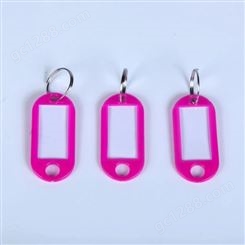 彩色塑料钥匙牌PP钥匙扣分类记号牌行李标签宾馆牌钥匙配饰