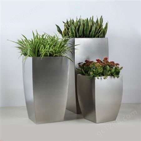 花盆 长方形不锈钢盆 玻璃钢花盆 润泽蔚来 b000141