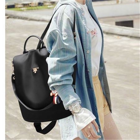 女士高级感双肩包2021时尚洋气韩版女包休闲简约软皮小背包型号GHNSSJB039