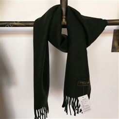 陆款围巾产品价格 规格齐全 墨绿色围巾可定制