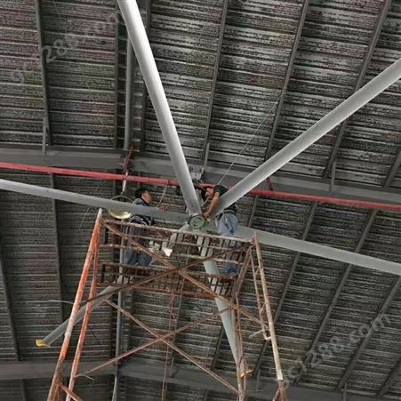 恒爽达工厂车间强力大风扇  7.3米自然风工业大吊扇