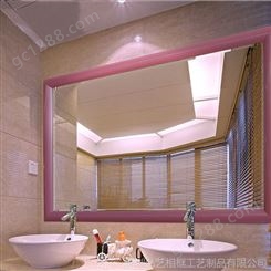 厂家浴室镜 卫生间洗手间卫浴镜子 PS发泡镜子框 多色可选
